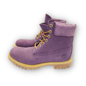 Timberland Premium Boot Purple High Top Lace Up Suede 9.5